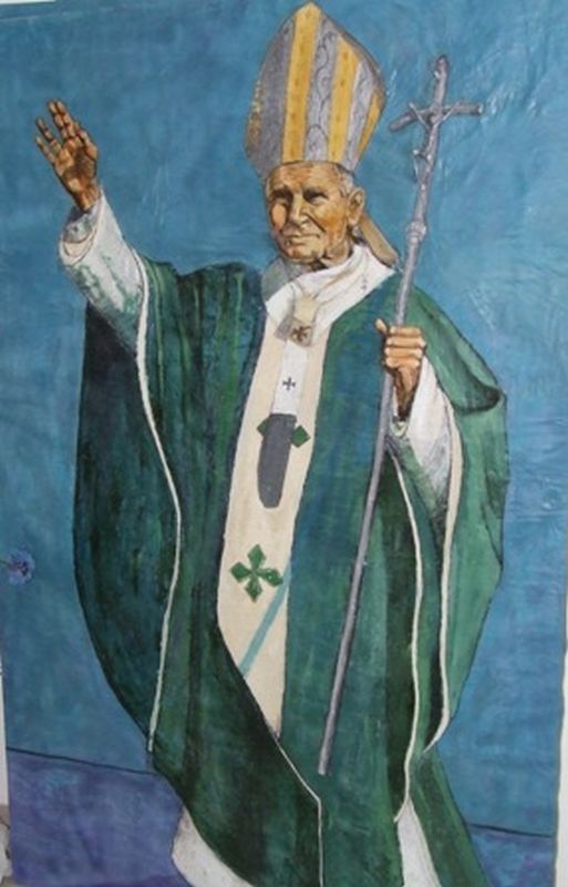 Obraz "Jan Paweł II", którego autorką jest Kinga Ziobro